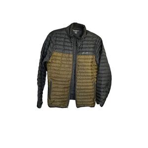 Eddie Bauer men’s puffer color block front zip down jacket size small